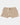 Cotton Stretch Mens Trunk in OATMEAL STRIPE. Flat lay front view