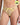 Model wears Sunlit Thong in LEMON MERINGUE. On body front view