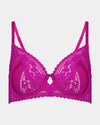 Naida Underwire Bra in FANTASY FUCHSIA. Flat lay front view
