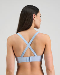 Comfit Collection Wire Free Bra in SKYWAY. Flat lay back view