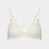 Olivia Luxe Underwire Bra in CHAMPAGNE. Flat lay front view