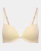Body Basics Push Up Bra in AMERICAN NUDE. Flat lay front view