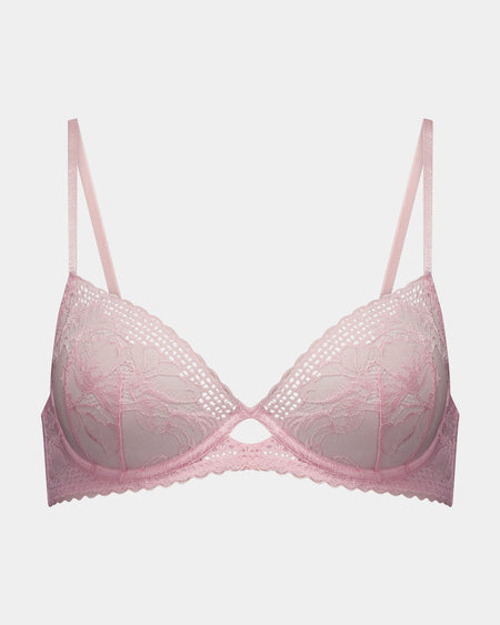 Lucie Underwire Bra in FAIRY TALE. Flat lay front view