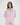 Model wears Hearts In Cabana Long Sleeve Pj Top in MINI HEART PRINT. On body front view