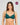 Model wears Lucille Underwire Bra in RAIN FOREST. On body front view