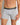 Model wears Everyday Active Mens Trunk in GREY MARL. On body front view