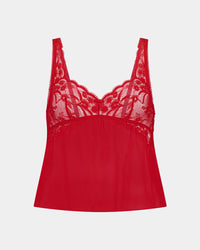 Giuliana Camisole in SALSA. Flat lay front view