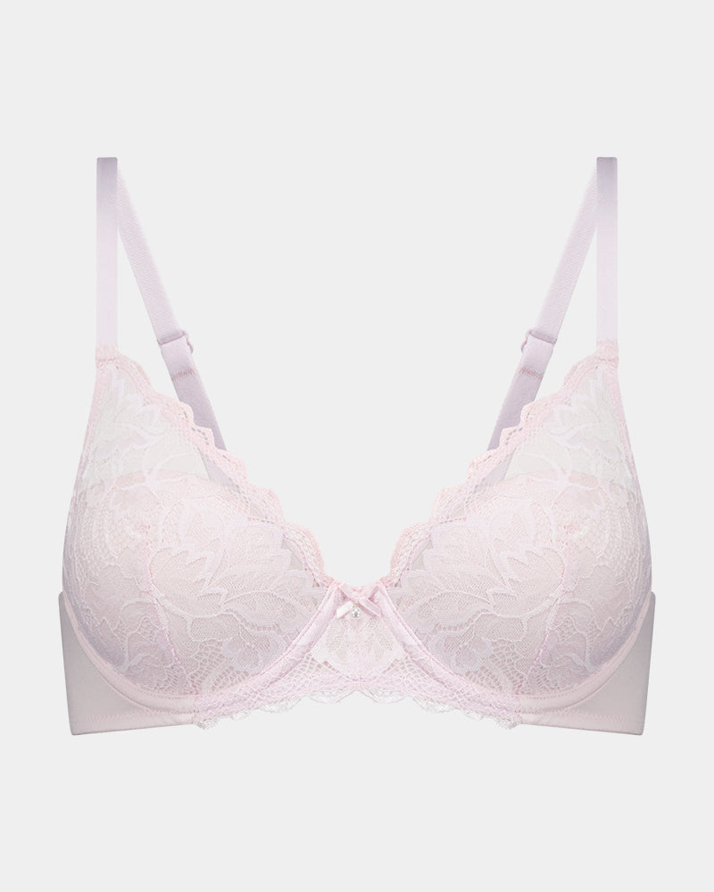Embrace Contour Bra in FESTIVAL BLOOM. Flat lay front view