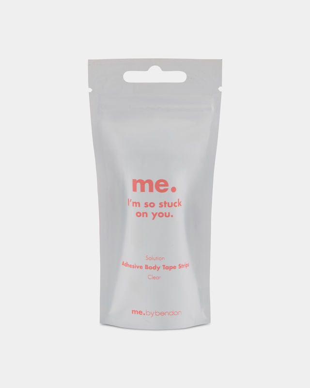 Model wears Dressing Tape Strips (30) Dressing Tapes in CLEAR. On body front view