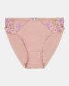 Cherish High Cut Brief in EVENING SAND. Flat lay front view