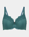 Laurel Underwire Bra in MEDITERRANEA. Flat lay front view