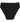 Freedom High Cut Brief in BLACK. Flat lay front view