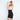 Model wears Medium Control High Waisted Shaper Short in BLACK. On body front view