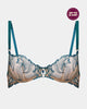 Eros Underwire Bra in EVERGLADE. Flat lay front view