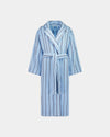 Riviera Robe in COOL BLUE. Flat lay front view