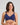 Model wears Comfit Collection Wire Free Bra in Medieval Blue. On body front view