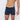 Cotton Stretch Twin Pack Mens Trunk Twin Pack in P BLUE/MOONLIT/BLAC BEAUT/CHOC. Flat lay back view