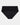Dashing High Cut Brief in BLACK. Flat lay front view