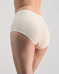 Freestyle Full Brief in CHAMPAGNE. Flat lay back view