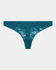 Celeste Thong in EVERGLADE. Flat lay front view