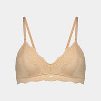 My Fit Lace Bralette in FRAPPE. Flat lay front view