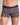 Model wears Retros Print Mens Trunk in GLOBAL TILE PRINT. On body front view
