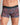 Model wears Retros Print Mens Trunk in GLOBAL TILE PRINT. On body front view
