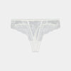 Sofia Thong in BRIGHT WHITE. Flat lay front view