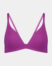 Bendon Essentials Wire Free Bra in RADIANT ORCHID. Flat lay front view