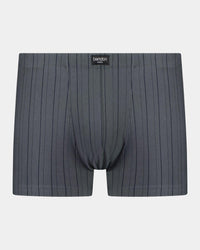 Cotton Stretch Mens Trunk in CHAR BLACK. Flat lay front view