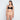 Model wears Medium Control Full Brief in CARAMEL. On body front view