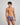 Bold Stripe Mens Trunk in INDIGO/FIG STRIPE. Flat lay back view