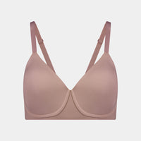 Comfit Collection Contour Bra in MOCHA. Flat lay front view