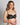 Model wears Delightfully So Underwire Bra in BLACK. On body side view