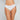 Model wears Nikki Bikini in WHITE. On body front view