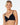 Model wears Nikki Wire Free Bra in BLACK. On body front view