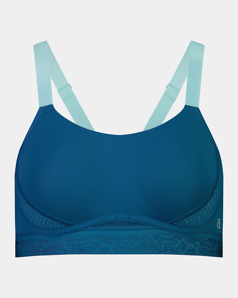 Bendon Breathe Contour Bra in INK BLUE. Flat lay front view