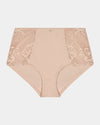 Embrace Full Brief in LATTE. Flat lay front view