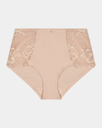 Embrace Full Brief in LATTE. Flat lay front view