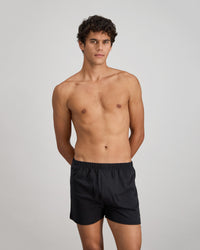 Cotton Basics Mens Trunk in BLACK. Feature shot