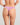 Model wears Body Lace Thong in MULBERRY. On body back view