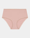 Stretch Cotton Full Brief in LATTE. Flat lay front view