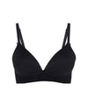 Bendon Body Wire Free Bra in BLACK. Flat lay front view