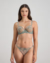 Romilly Push Up Bra in ICEBERG GREEN. Feature shot