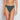 Model wears Lace Trim High Cut Brief in URBAN CHIC. On body front view