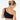Model wears Lola Rib Crop Top in BLACK. On body back view