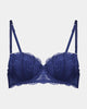 Sofia Contour Bra in Medieval Blue. Flat lay front view