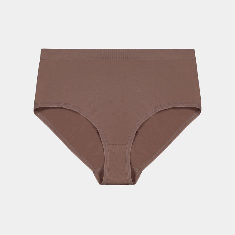 Seamless Bikini in MOCHA. Flat lay front view