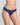 Model wears Seamless Soft Thong in Medieval Blue. On body side view