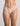 Model wears Extra-Ordinary Bikini Brief in LATTE. On body front view
